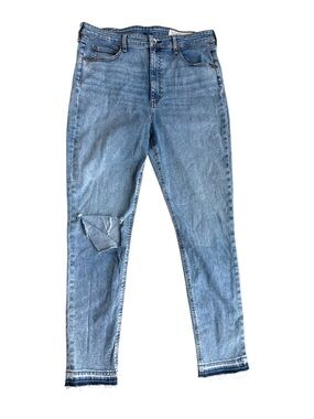 rag & bone Jeans Nina High Rise Skinny Jean Blue Women's Size 34 Released Hem
